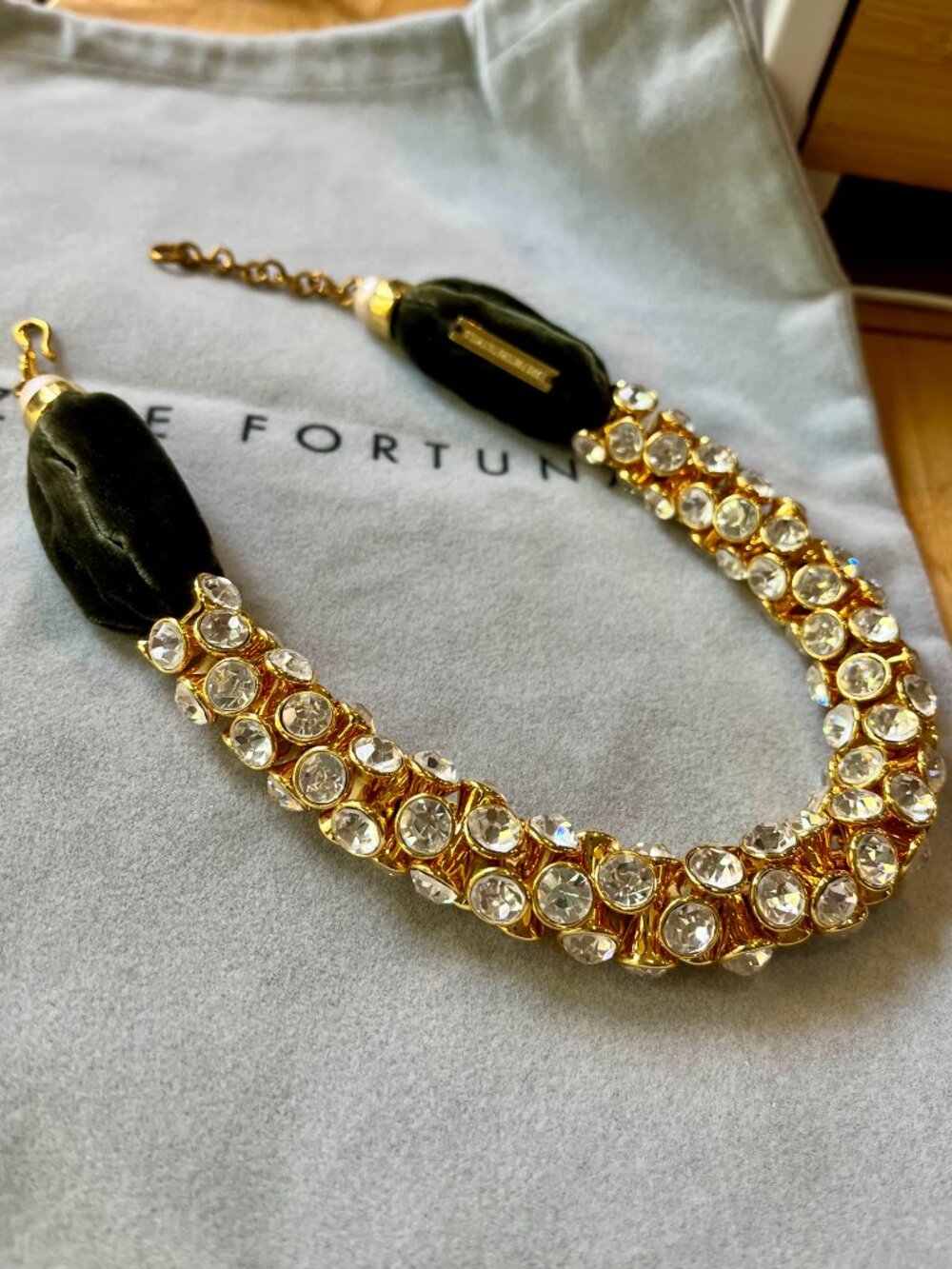 Lizzie Fortunato Crystal Collar Necklace - Picture 2 of 8